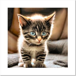 Cute Funny Kittens Beautiful Cats Posters and Art